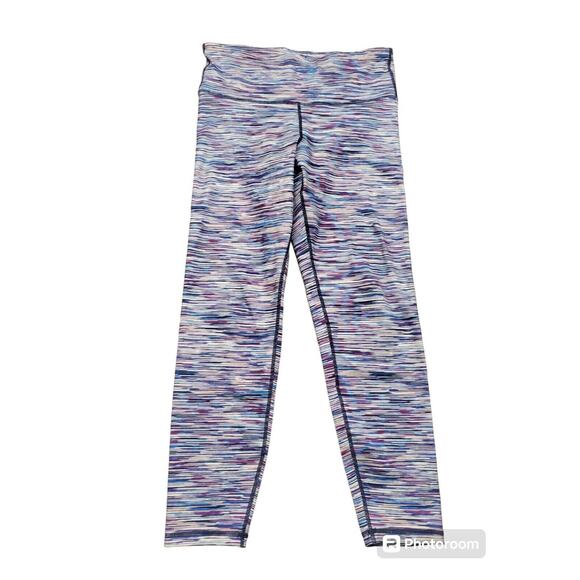 Women's Gap Fit Colorful Striped Athletic Cropped Leggings | Size Small - Picture 1 of 9